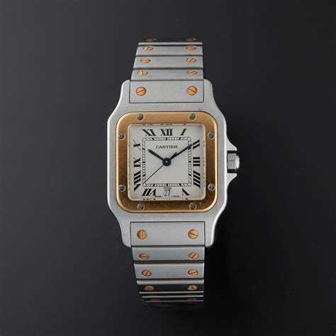 santos de cartier medium|cartier santos large two tone.